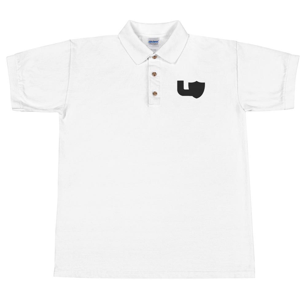 LV Raiders Shield Embroidered Polo Shirt - Score Threads