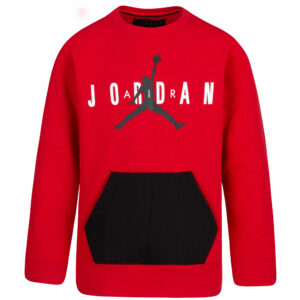 Youth Jordan Brand Red NBA Jumpman Air Pullover Sweatshirt