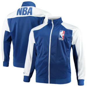 Men's Majestic Blue NBA Big & Tall Tricot Full-Zip Track Jacket