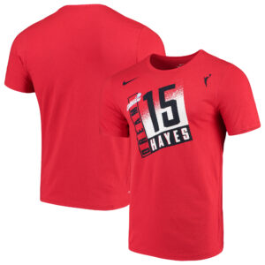 Men's Nike Tiffany Hayes Red Atlanta Dream Distressed Player T-Shirt