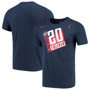 Men's Nike Kristi Toliver Navy Washington Mystics Distressed Player T-Shirt