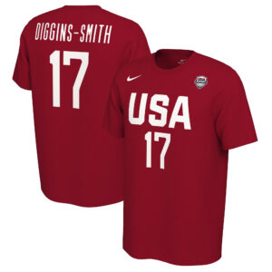 Men's Nike Skylar Diggins-Smith Red Women's USA Basketball Name & Number T-Shirt