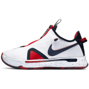 Men's Nike White/Red PG 4 Shoes