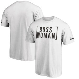 Men's Fanatics Branded White WNBA Boss Woman T-Shirt