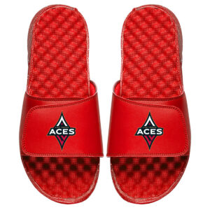Women's ISlide Red Las Vegas Aces Primary Logo Slide Sandals