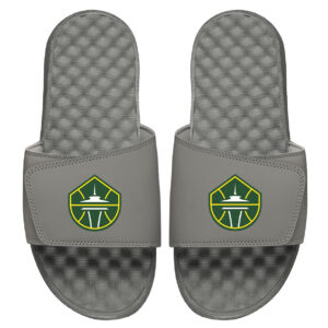 Women's ISlide Gray Seattle Storm Primary Logo Slide Sandals