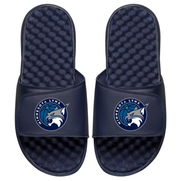 Youth ISlide Navy Minnesota Lynx Primary Logo Slide Sandals