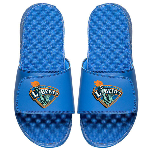 Youth ISlide Royal New York Liberty Primary Logo Slide Sandals