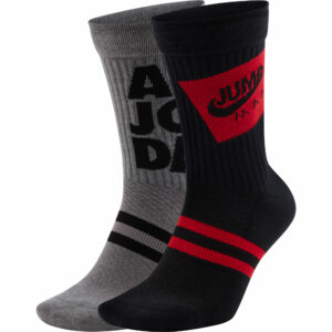 Men's Jordan Brand 2-Pack Legacy Jumpman Classics Crew Socks Set