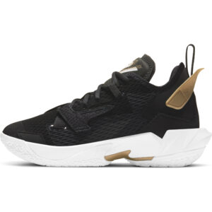 Youth Jordan Brand Black/Gold Why Not Zer0.4 Basketball Shoe