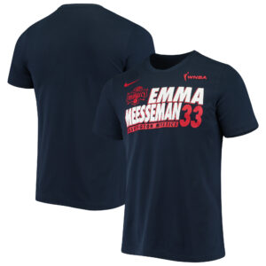 Men's Nike Emma Meesseman Navy Washington Mystics Name & Number Performance T-Shirt