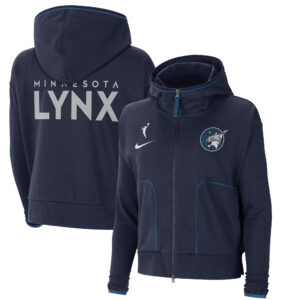 Women's Nike Navy Minnesota Lynx Full-Zip Knit Jacket