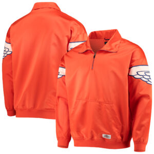 Men's Jordan Brand Orange Wings Classics Quarter-Zip Jacket