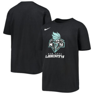 Youth Nike Black New York Liberty Logo T-Shirt
