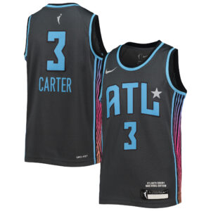 Youth Nike Chennedy Carter Black Atlanta Dream Player Jersey - Rebel Edition