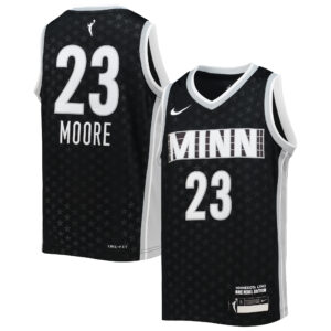 Youth Nike Maya Moore Black Minnesota Lynx Player Jersey - Rebel Edition