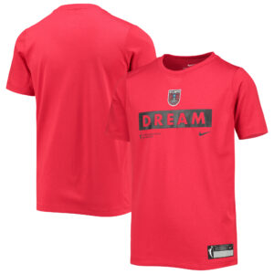 Youth Nike Red Atlanta Dream Practice Performance T-Shirt