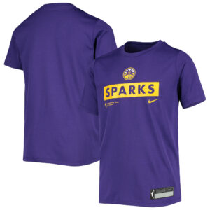 Youth Nike Purple Los Angeles Sparks Practice Performance T-Shirt