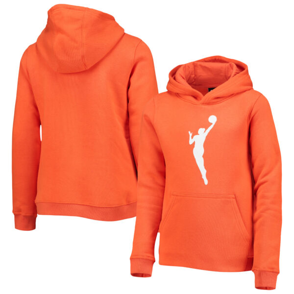 Youth Orange WNBA Logo Pullover Hoodie