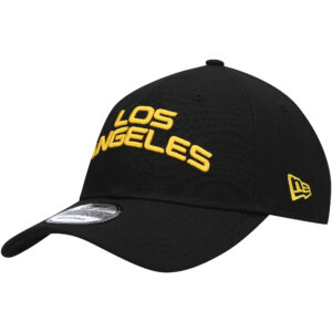 Men's New Era Black Los Angeles Sparks Rebel Edition 9TWENTY Adjustable Hat