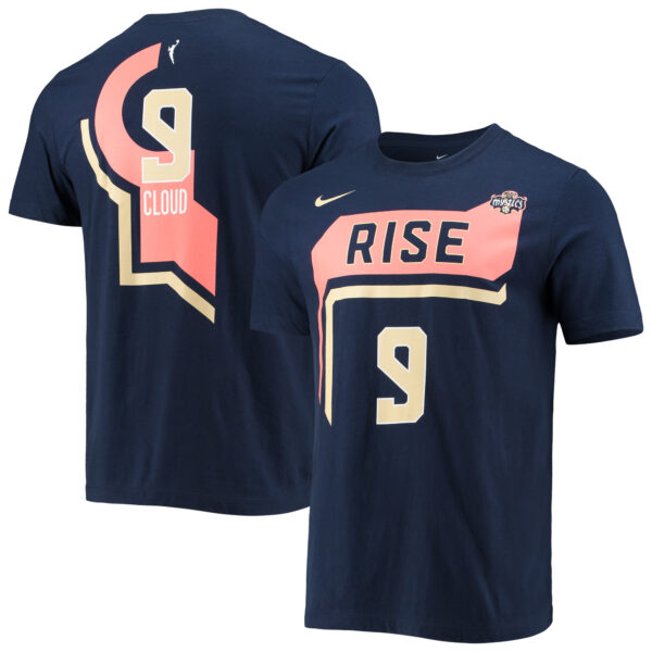 Men's Nike Natasha Cloud Navy Washington Mystics Rebel Edition Name & Number T-Shirt