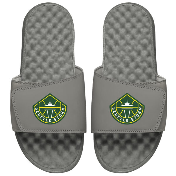 Youth ISlide Gray Seattle Storm Alternate Logo Slide Sandals