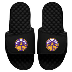 Men's ISlide Black Los Angeles Sparks Alternate Logo Slide Sandals