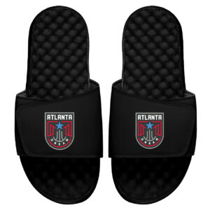 Men's ISlide Black Atlanta Dream Global Logo Slide Sandals