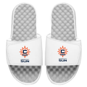 Men's ISlide White Connecticut Sun Logo Slide Sandals