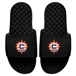Men's ISlide Black Connecticut Sun Primary Logo Slide Sandals