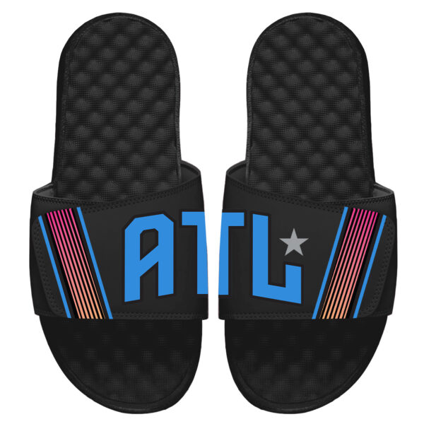 Men's ISlide Black Atlanta Dream Alternate Jersey Slide Sandals