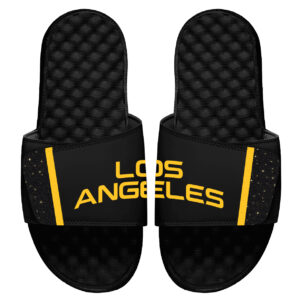 Men's ISlide Black Los Angeles Sparks Alternate Jersey Slide Sandals
