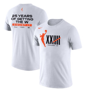 Youth Nike White WNBA 25th Anniversary Performance Shooting T-Shirt