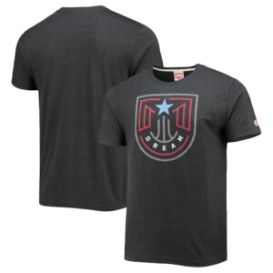 Women's Homage Charcoal Atlanta Dream Tri-Blend Logo T-Shirt
