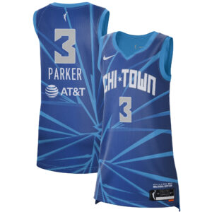 Women's Nike Candace Parker Blue Chicago Sky Rebel Edition Jersey