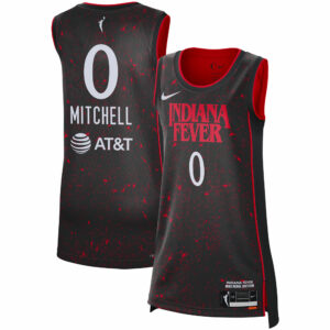 Women's Nike Kelsey Mitchell Black Indiana Fever Rebel Edition Jersey