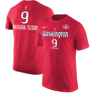 Men's Nike Natasha Cloud Red Washington Mystics Explorer Edition Name & Number T-Shirt