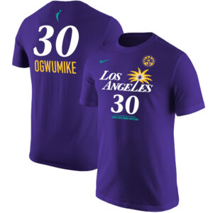 Men's Nike Nneka Ogwumike Purple Los Angeles Sparks Explorer Edition Name & Number T-Shirt
