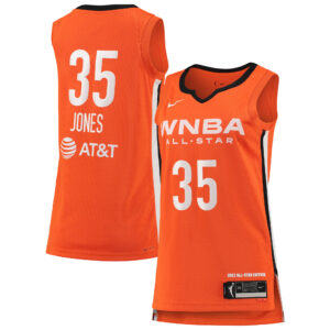 Women's Nike Jonquel Jones Orange 2021 WNBA All-Star Game Victory Jersey