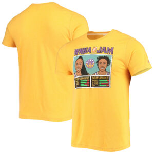 Men's Homage Ogwumike & Ogwumike Gold Los Angeles Sparks Jam T-Shirt