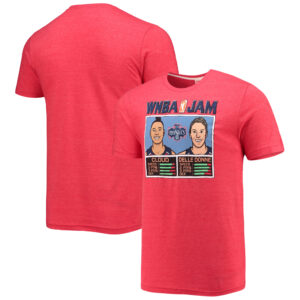 Men's Homage Cloud & Delle Donne Red Washington Mystics Jam T-Shirt