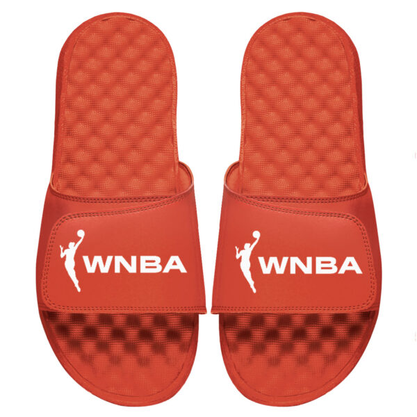 Men's ISlide Orange WNBA Wordmark Logo Slide Sandal