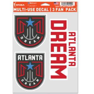 WinCraft Atlanta Dream 3-Pack Multi-Use Decal Set