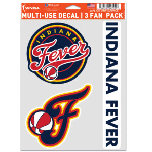 WinCraft Indiana Fever 3-Pack Multi-Use Decal Set