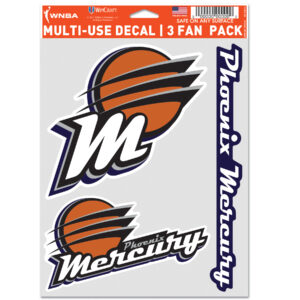 WinCraft Phoenix Mercury 3-Pack Multi-Use Decal Set
