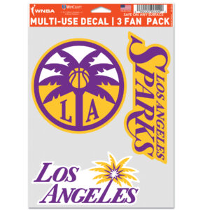 WinCraft Los Angeles Sparks 3-Pack Multi-Use Decal Set