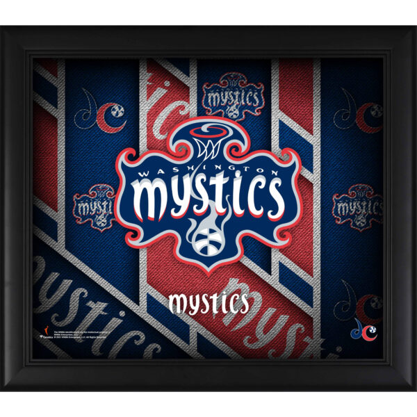 Washington Mystics Framed 15" x 17" Team Threads Collage