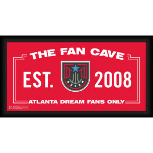 Atlanta Dream Framed 10" x 20" Fan Cave Collage