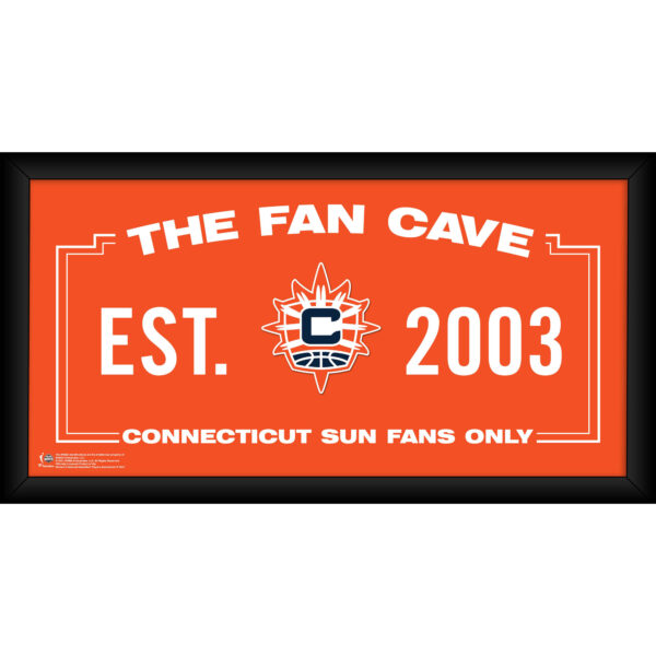 Connecticut Sun Framed 10" x 20" Fan Cave Collage