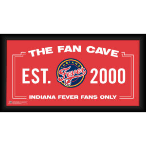 Indiana Fever Framed 10" x 20" Fan Cave Collage